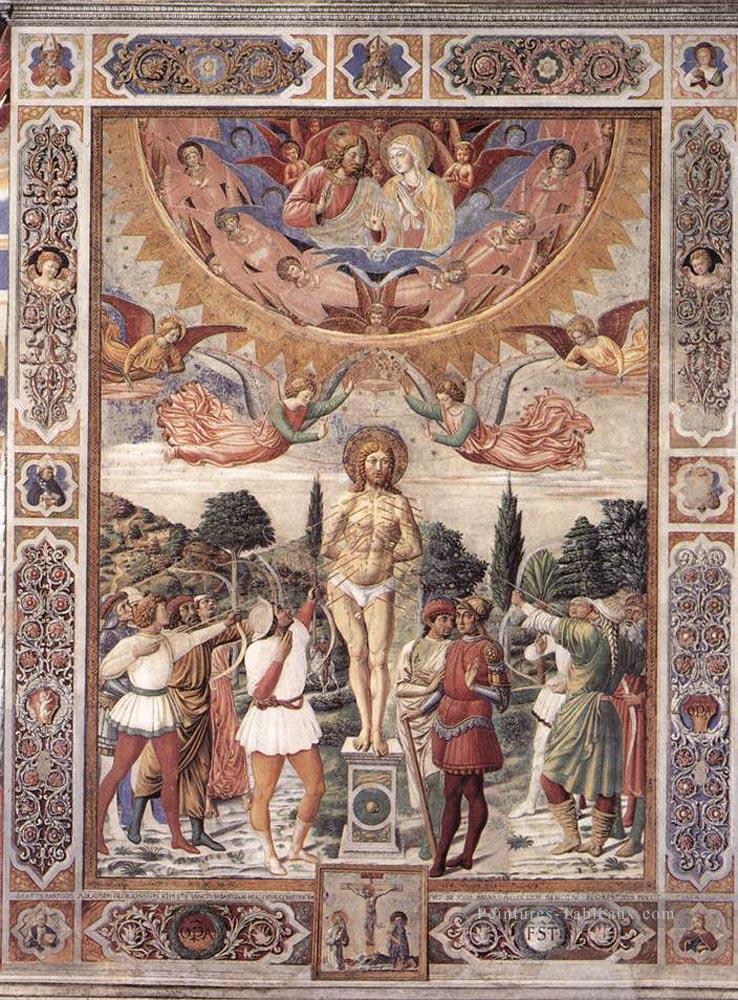 Martyre de Saint Sébastien Benozzo Gozzoli Peintures à l'huile